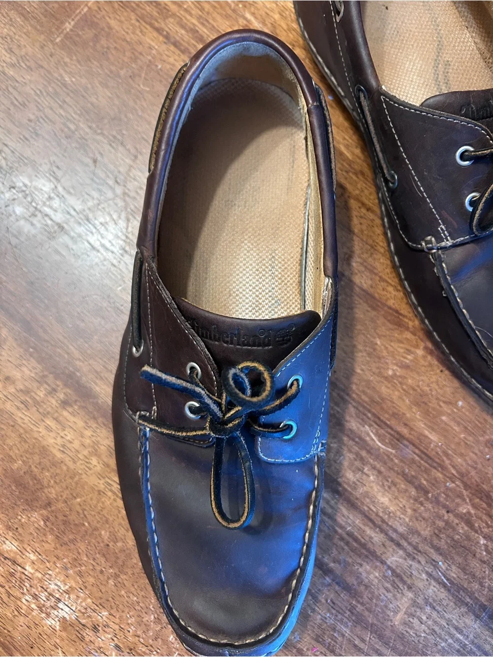 Timberland Men’s Leather brown Boat Shoes 11.5